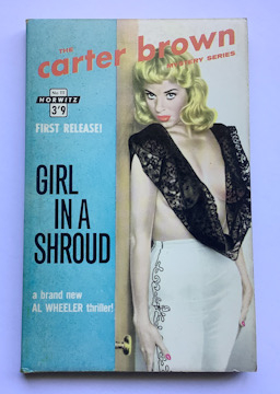 CARTER BROWN GIRL IN A SHROUD Australian pulp fiction book 1963